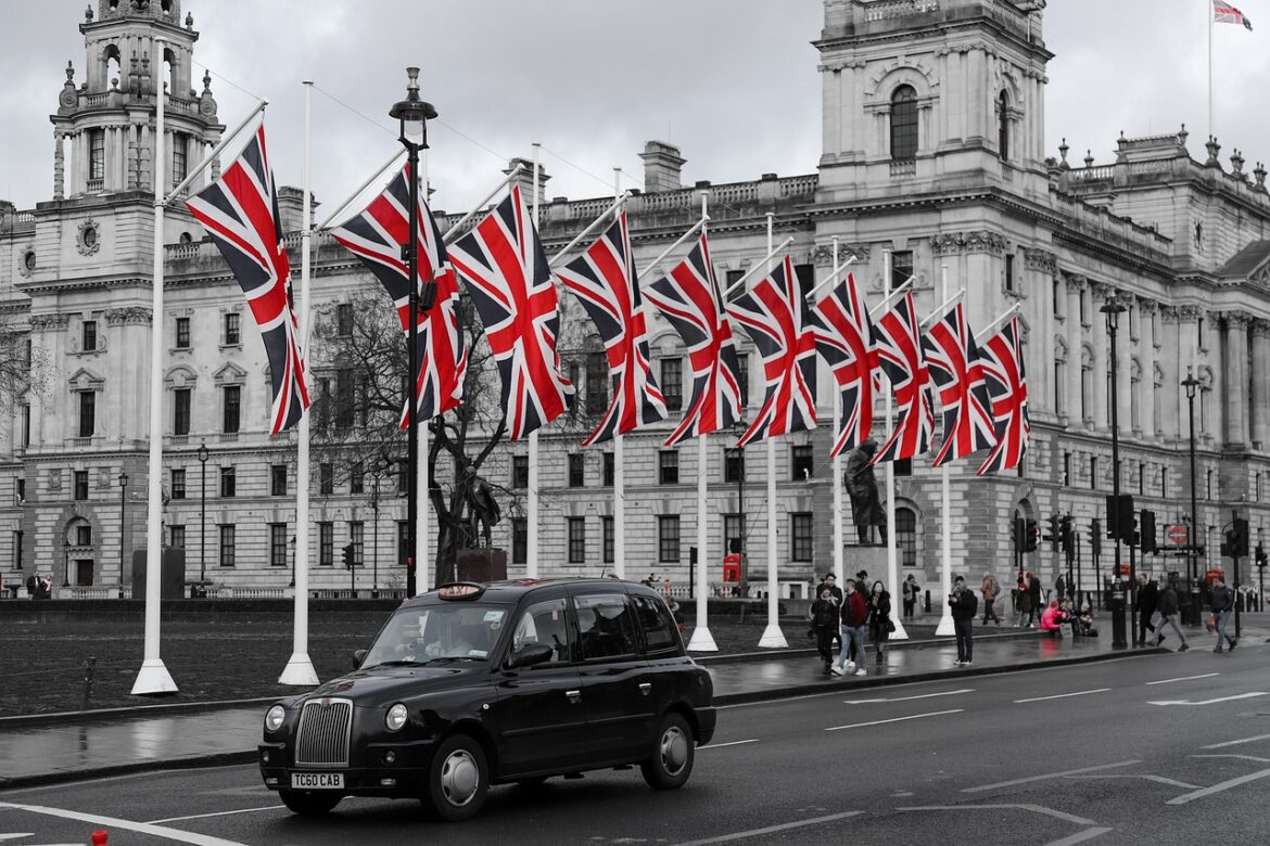 uk, england, flag, british flag, taxi, london, british