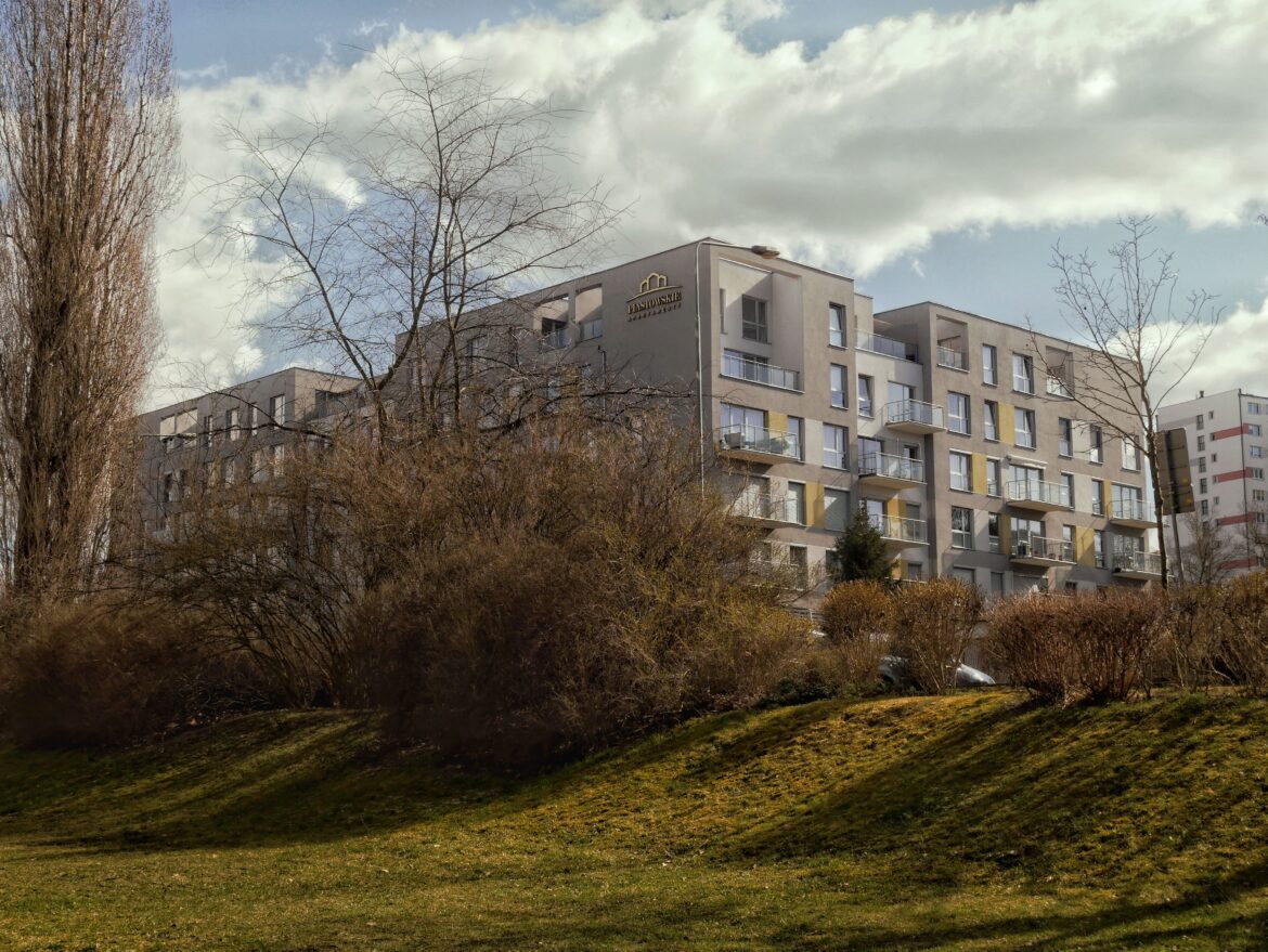 Modern residential building in zielona gora