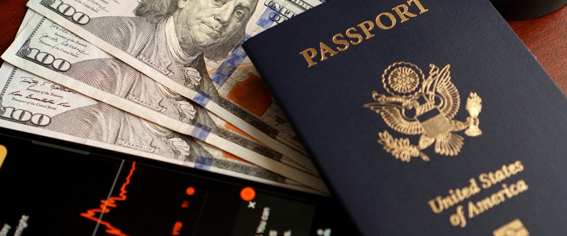 Financial planning with us passport and currency