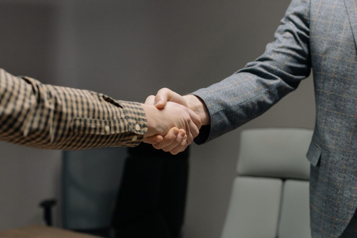 People handshake